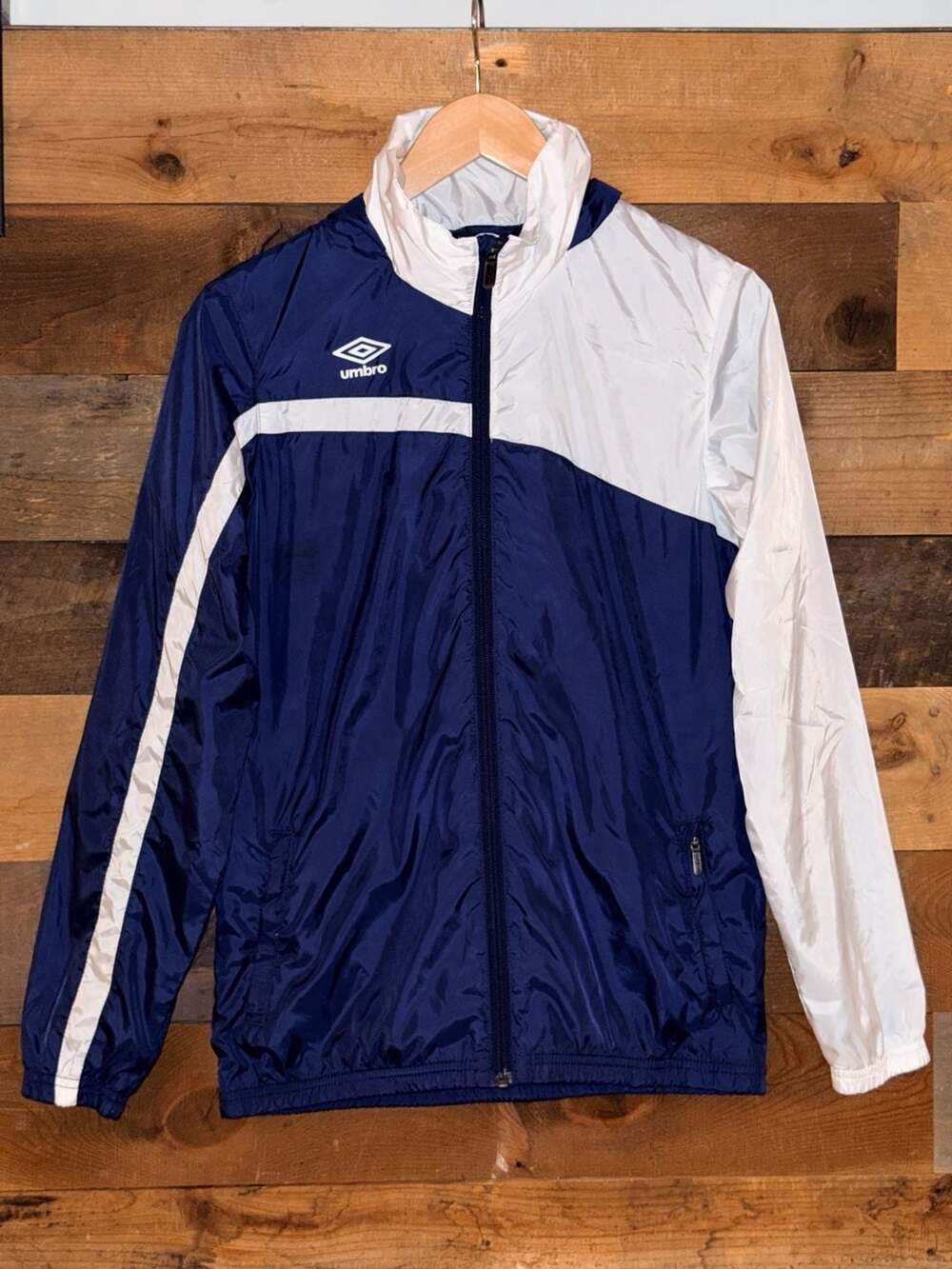 Umbro Boys Youth XL 14/16 Windbreaker Jacket Navy 0826